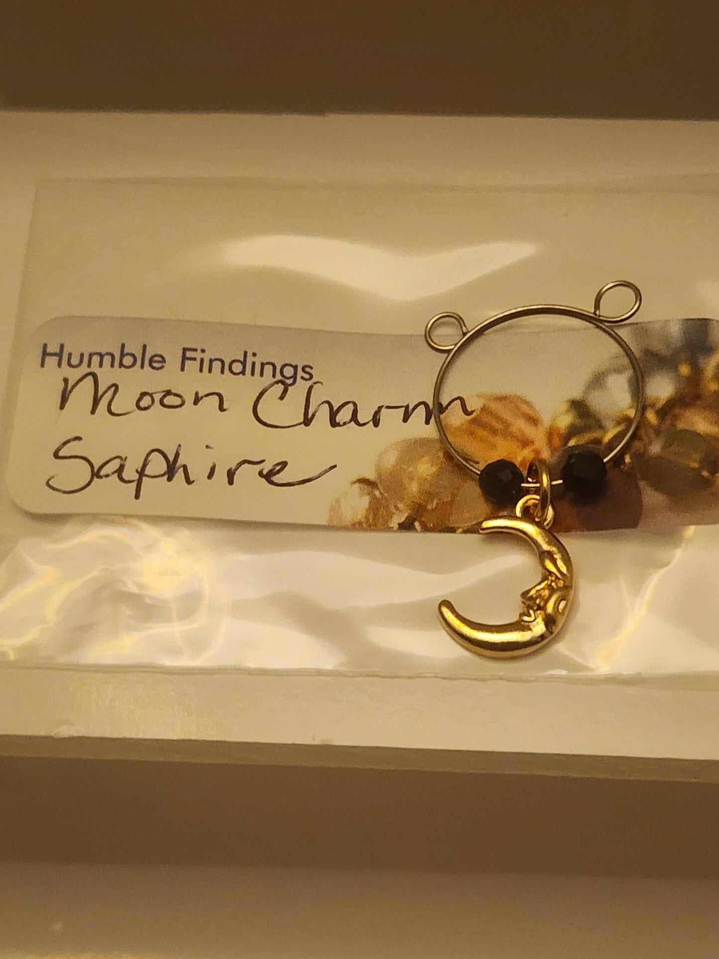 Moon Charm Wine Ring