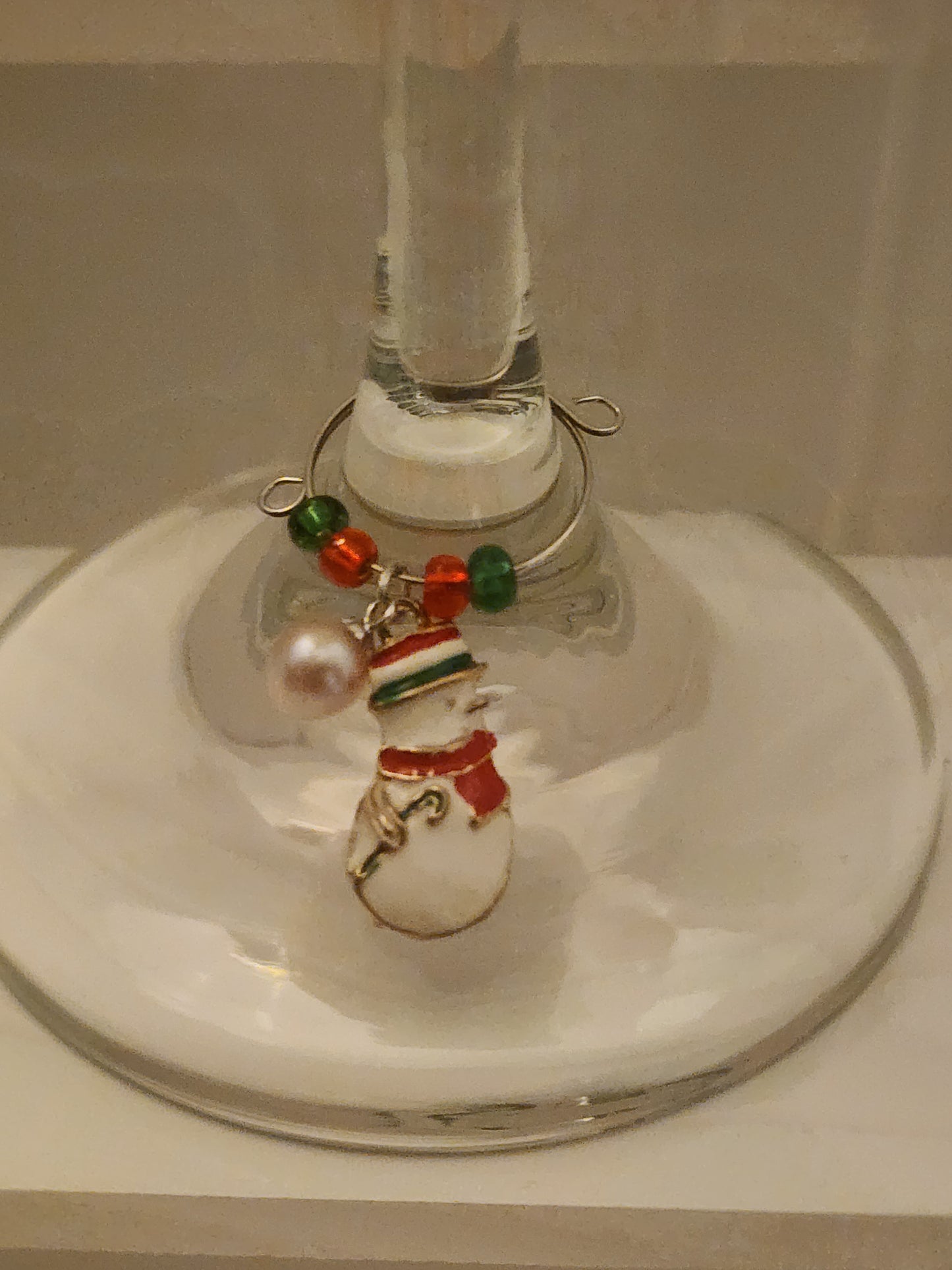 Snowman Wine Ring