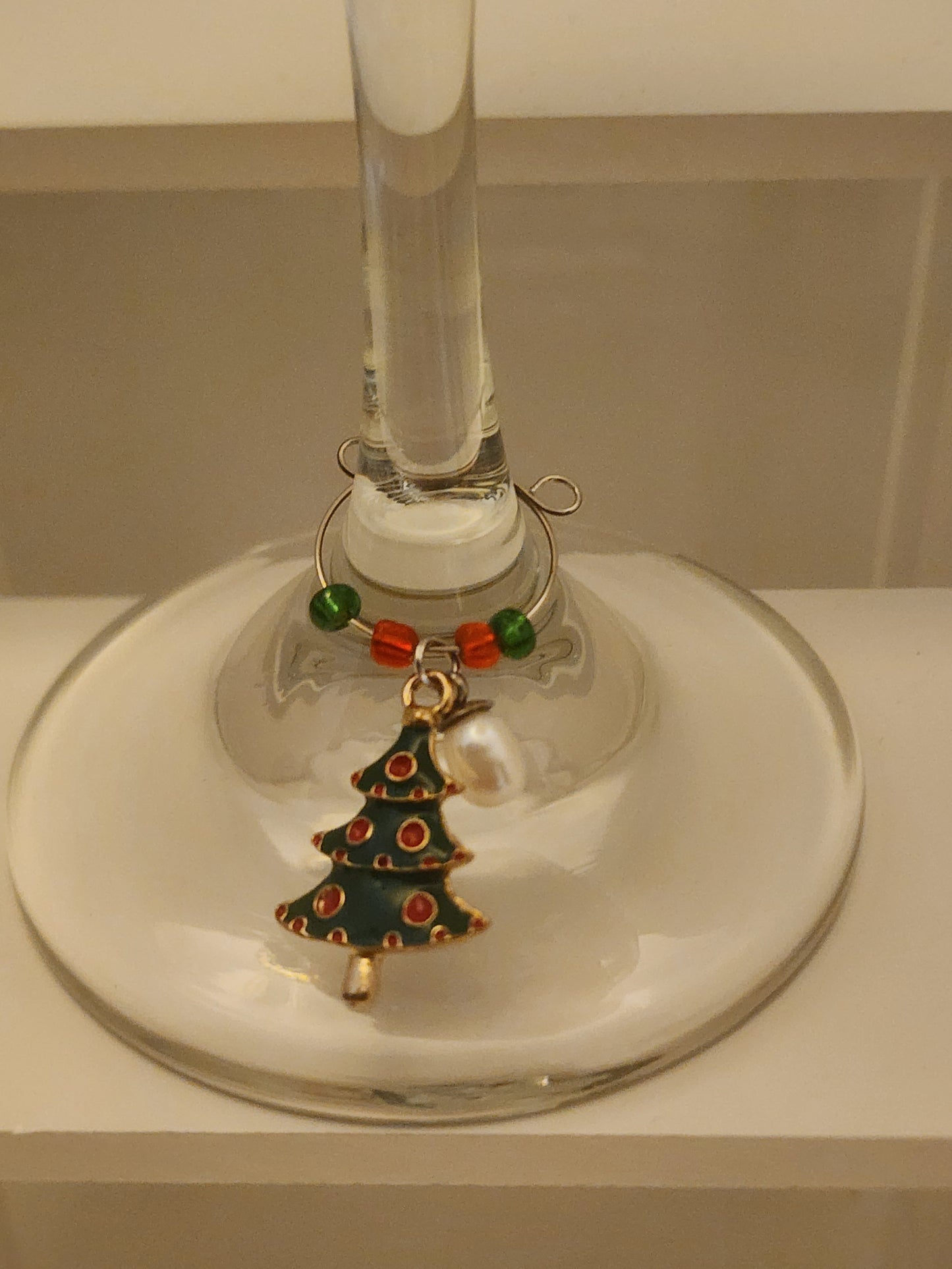 Christmas Tree #1 Wine Ring