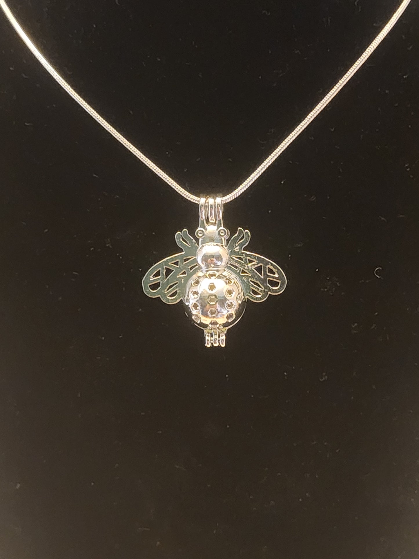 Fly Pearl Cage Necklace