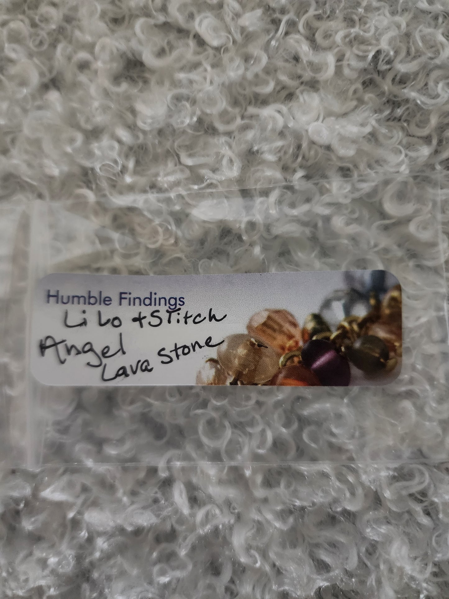 Angel Lava Stone Wine Ring