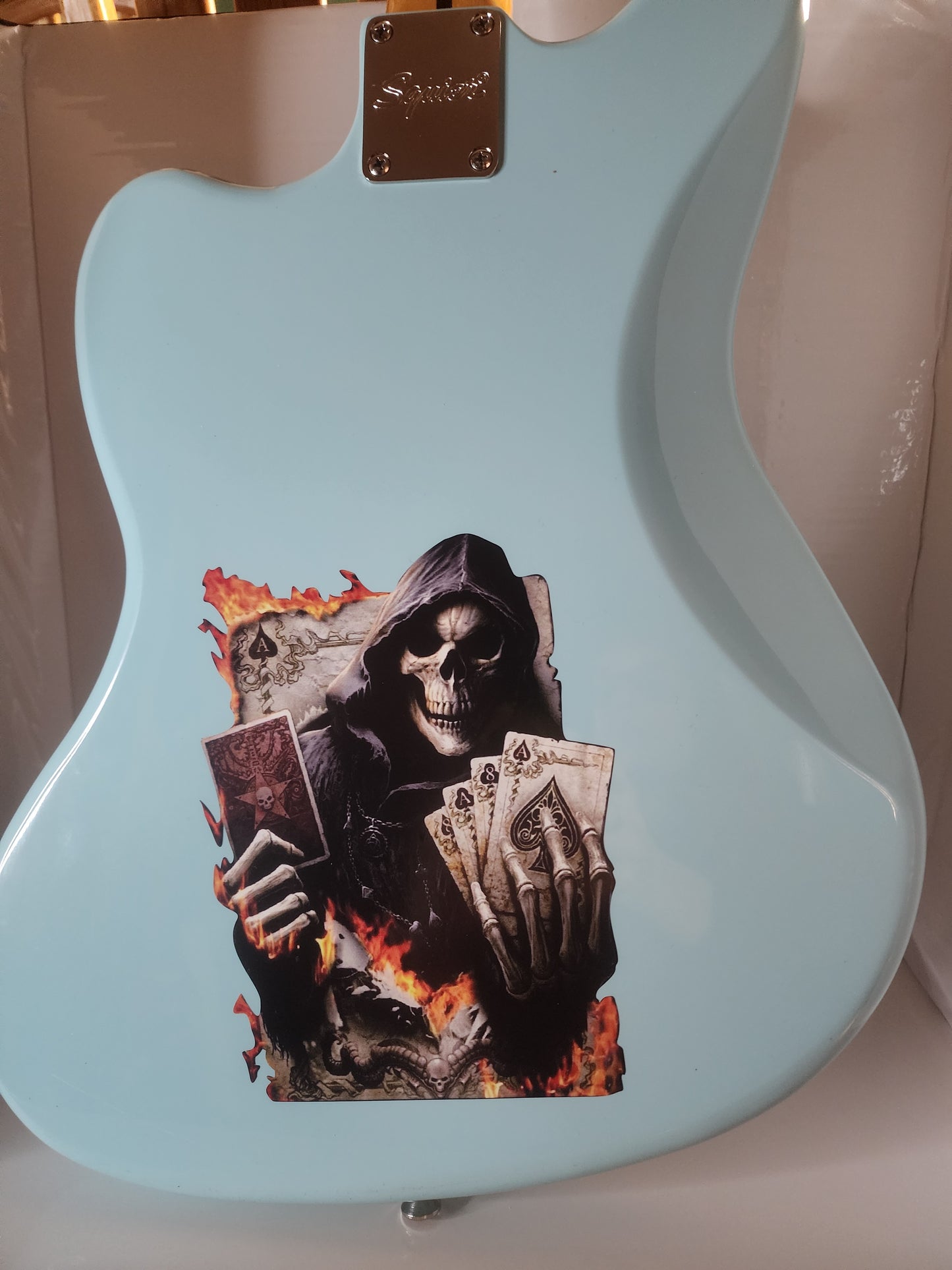 Reaper Gambler Guitar Decal/Sticker