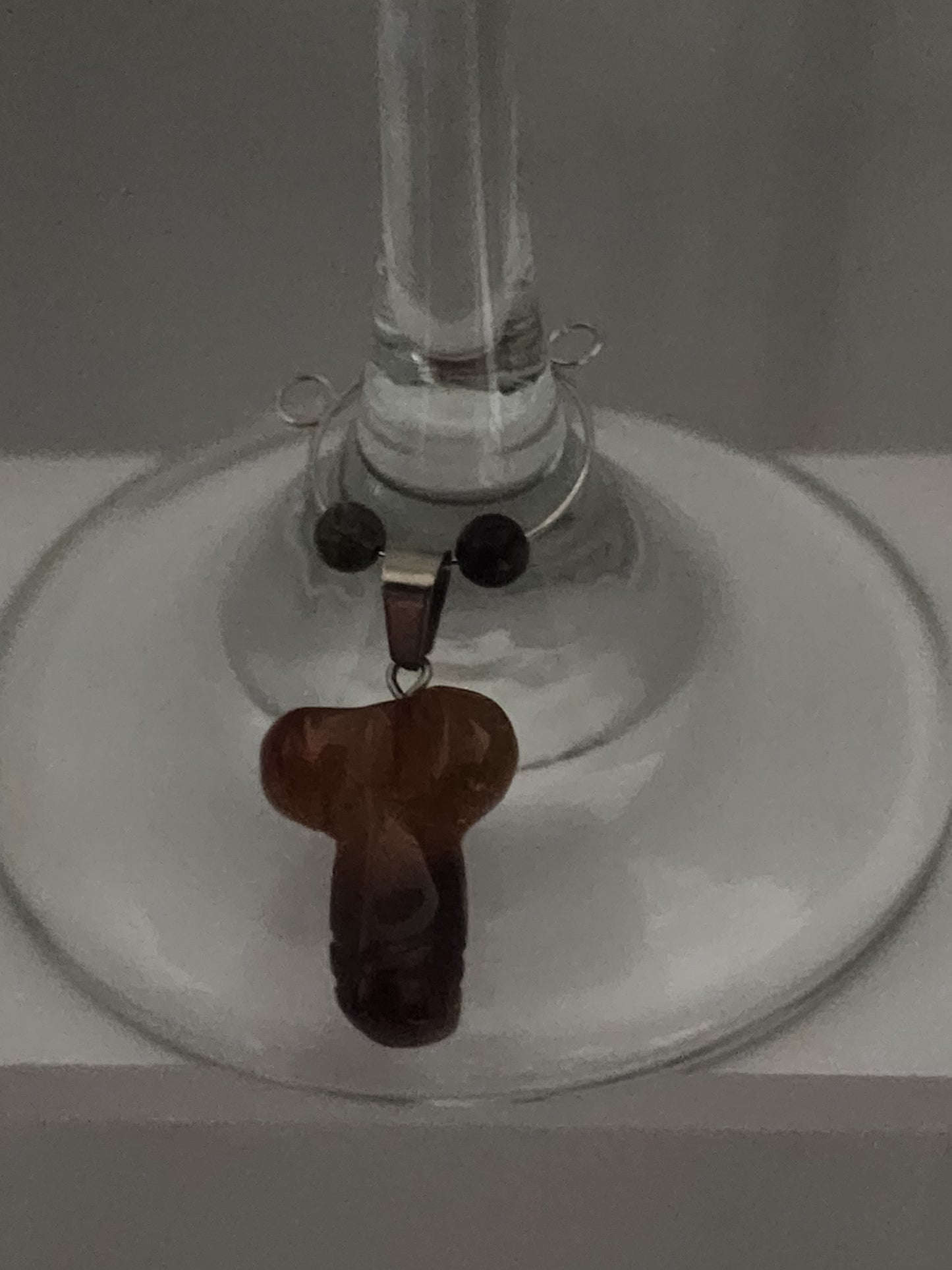 Dragon Agate Phallus Wine Ring