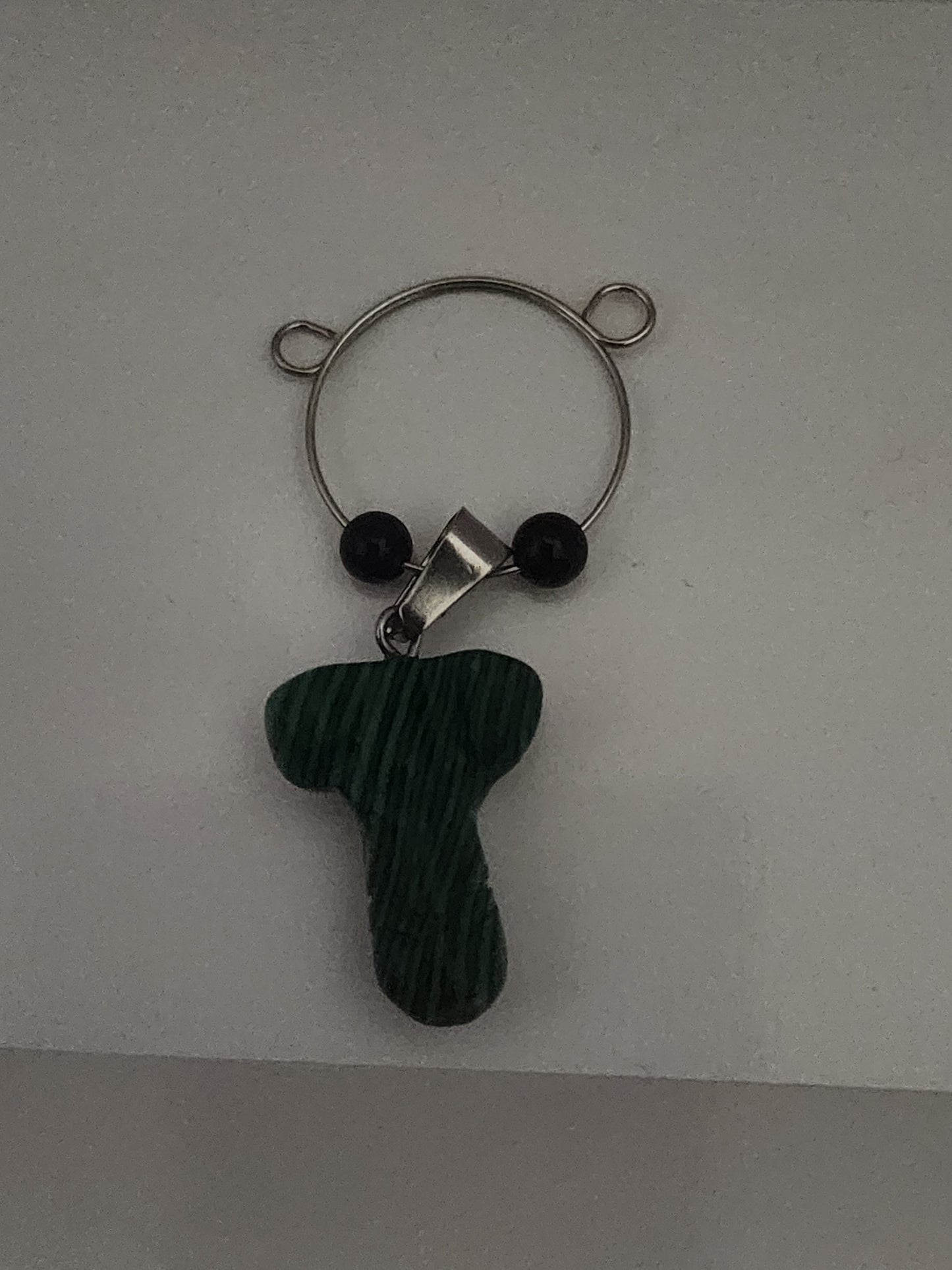 Green Malachite Phallus Wine Ring