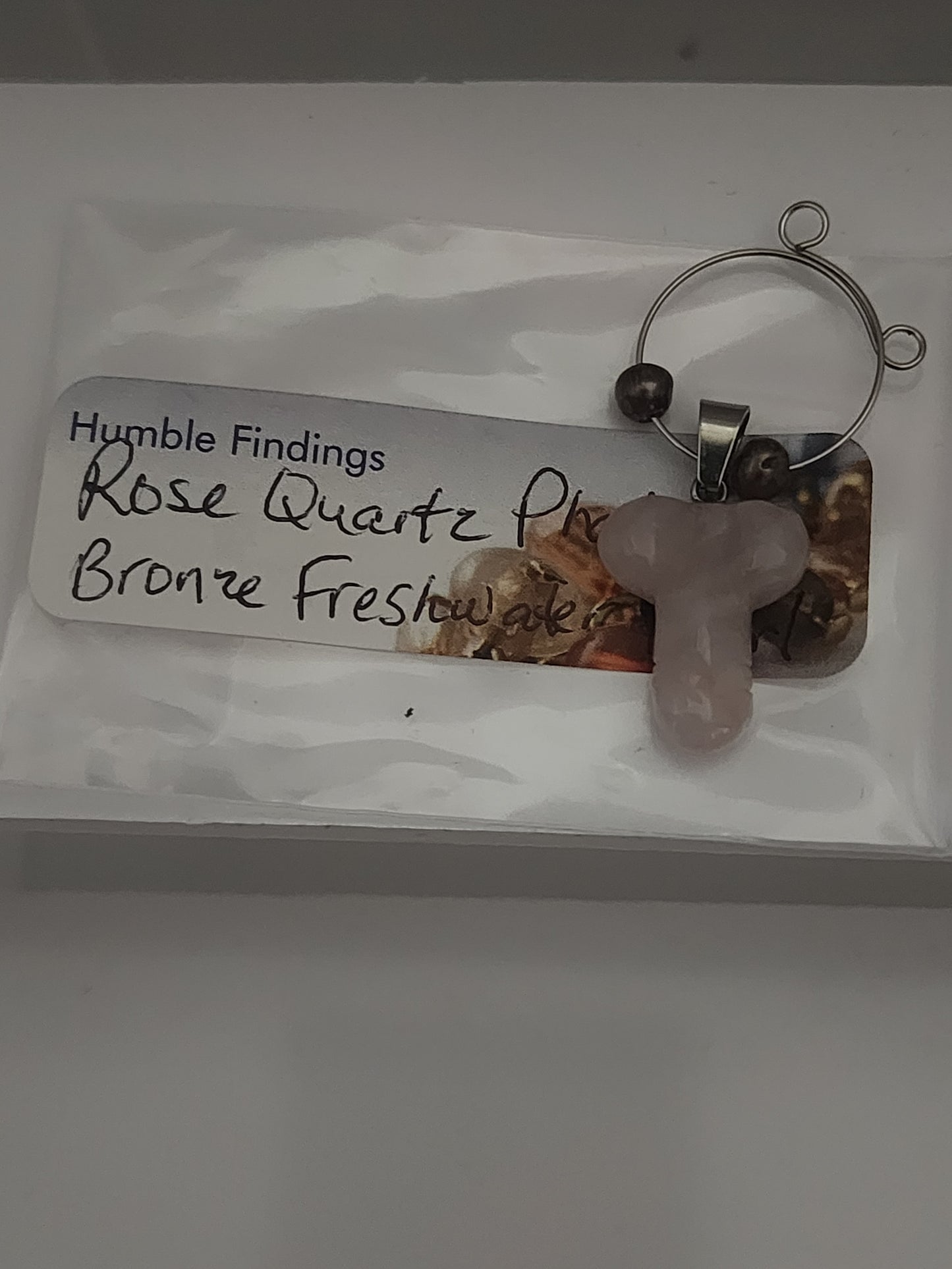 Rose Quartz Phallus Wine Ring