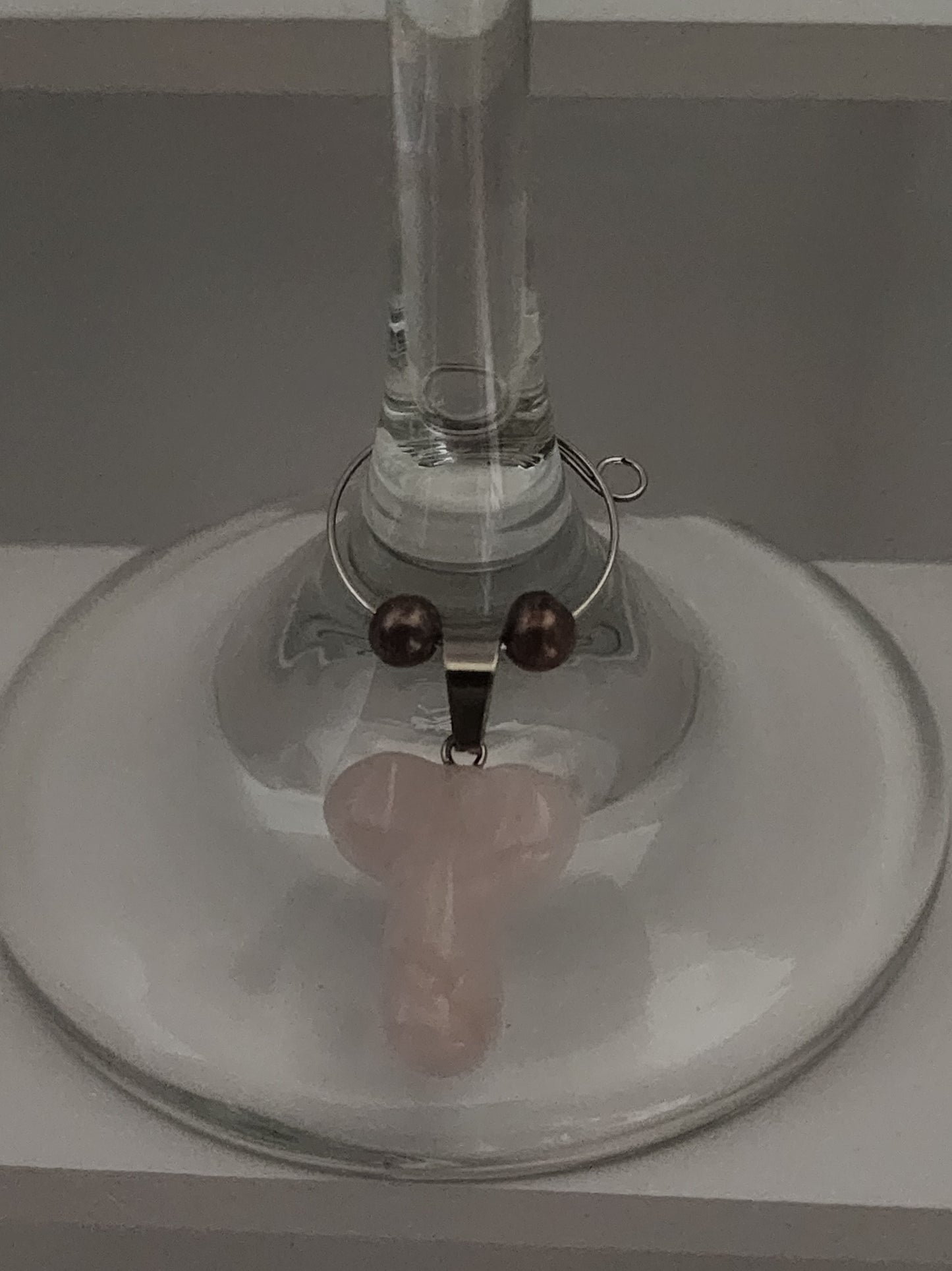 Rose Quartz Phallus Wine Ring