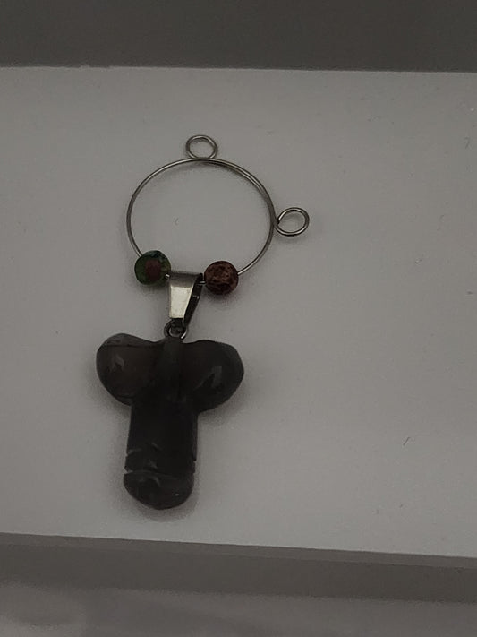 Smoky Quartz Phallus Wine Ring