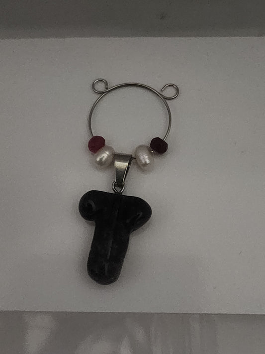 Black Onyx Phallus Wine Ring