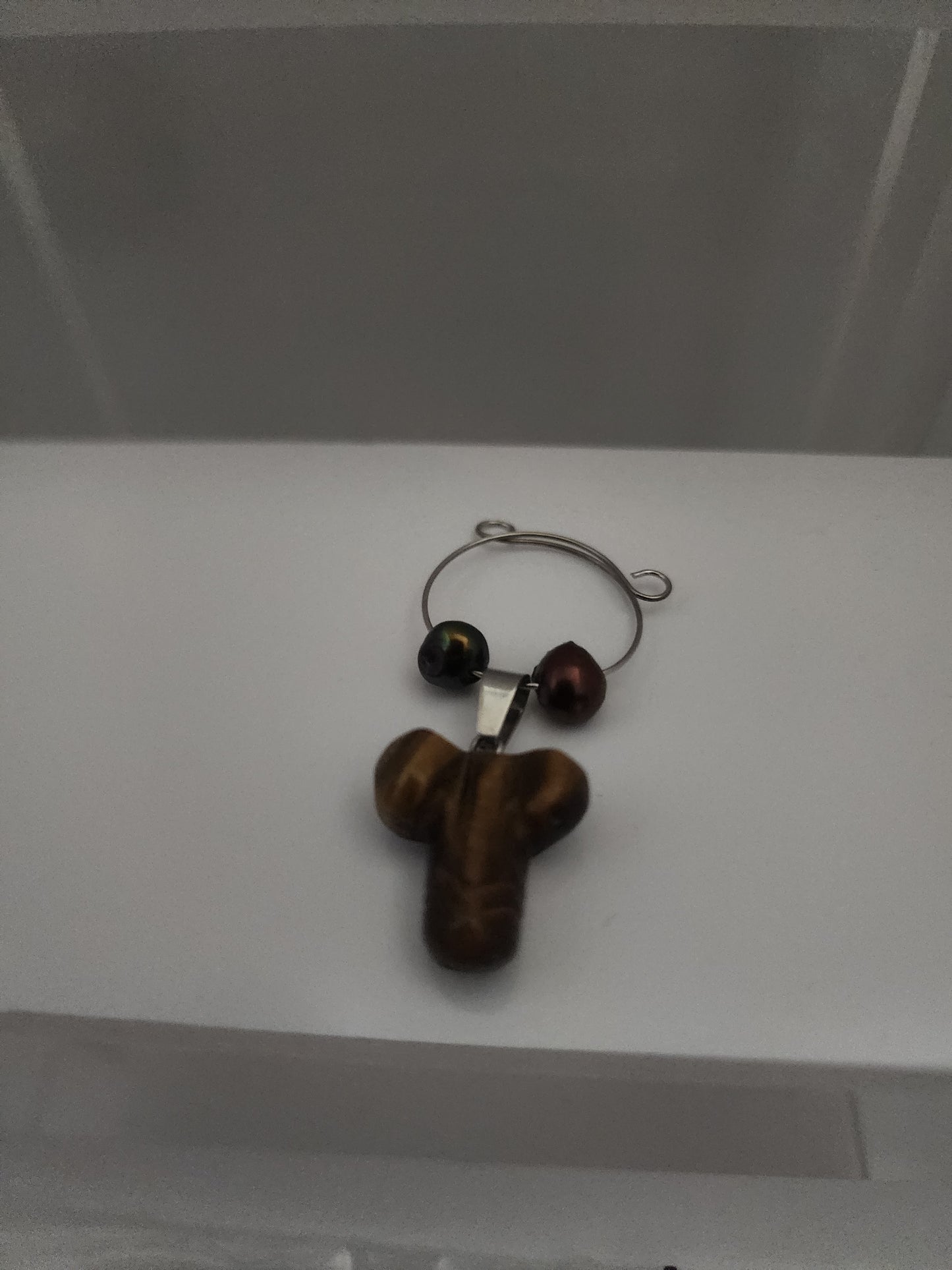 Tigers Eye Phallus Wine Ring