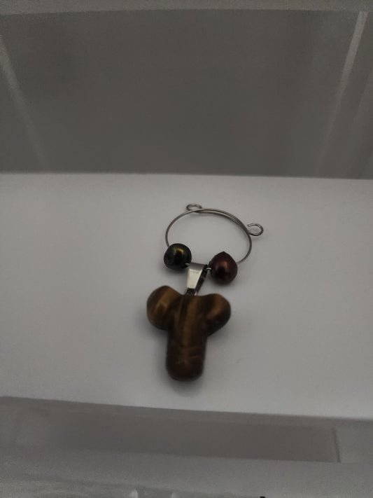 Tigers Eye Phallus Wine Ring