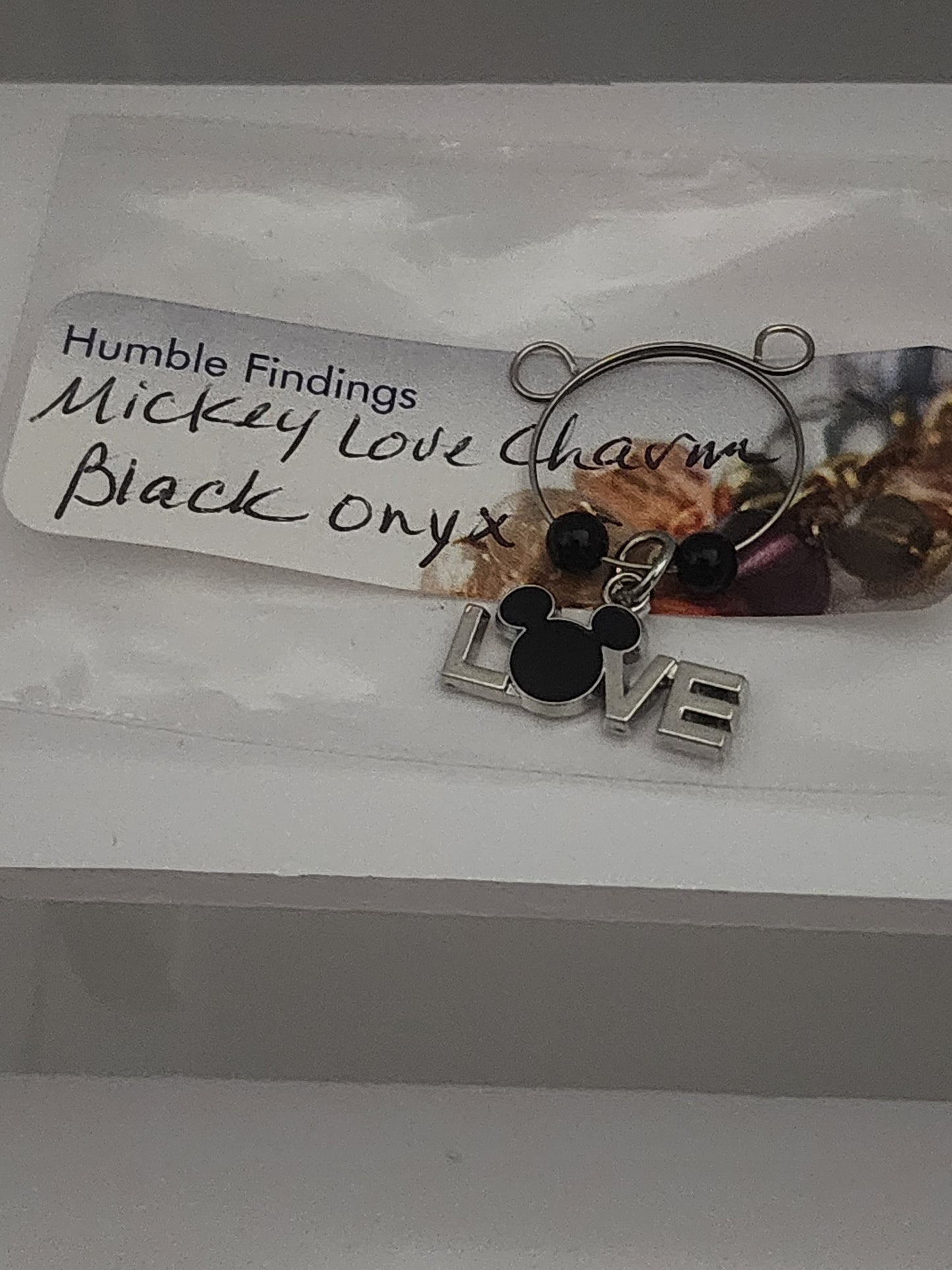 Mickey Love Charm Wine Ring