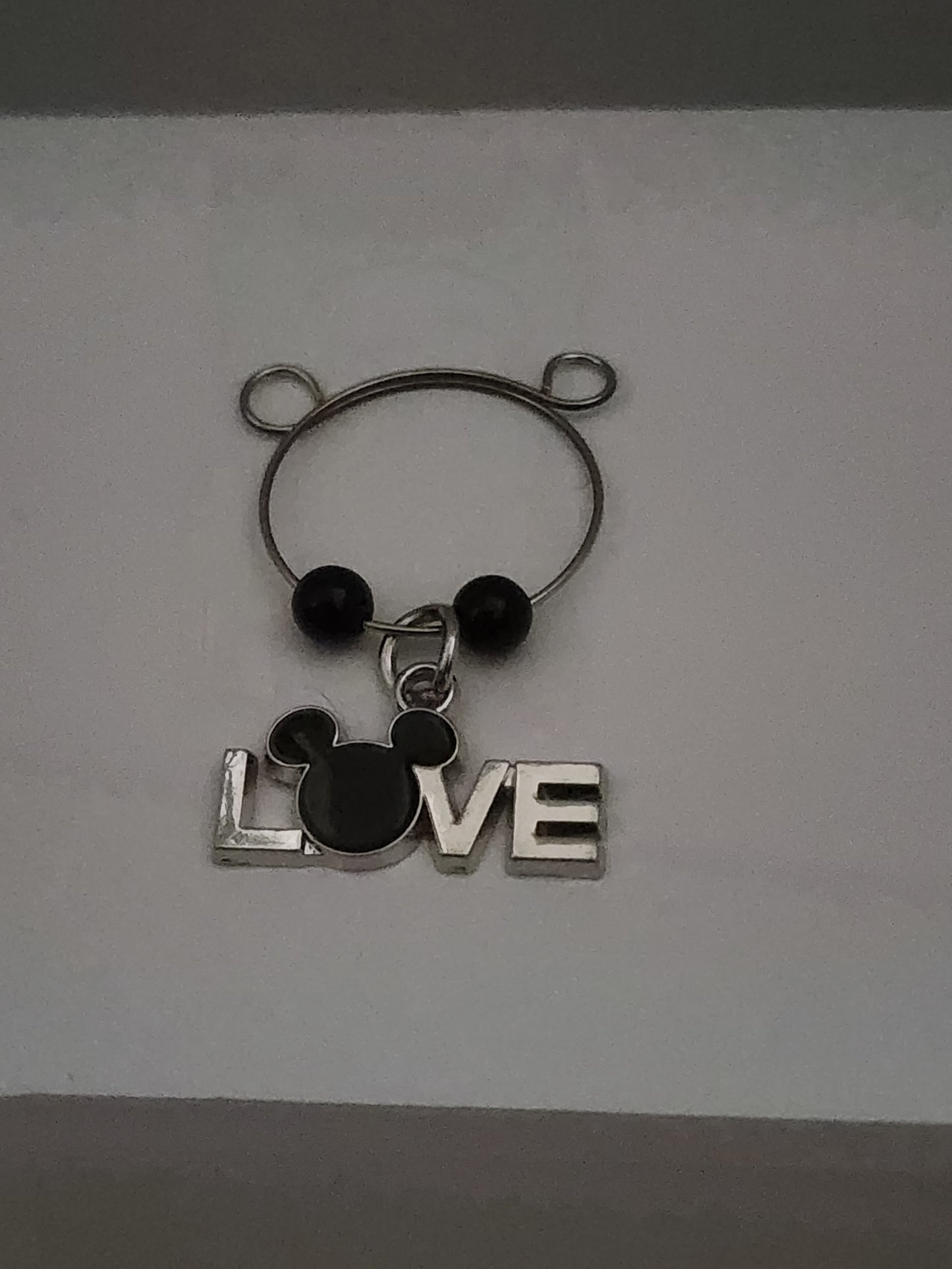Mickey Love Charm Wine Ring