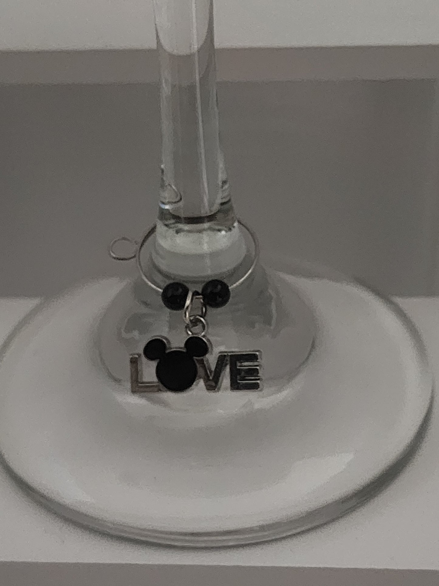 Mickey Love Charm Wine Ring