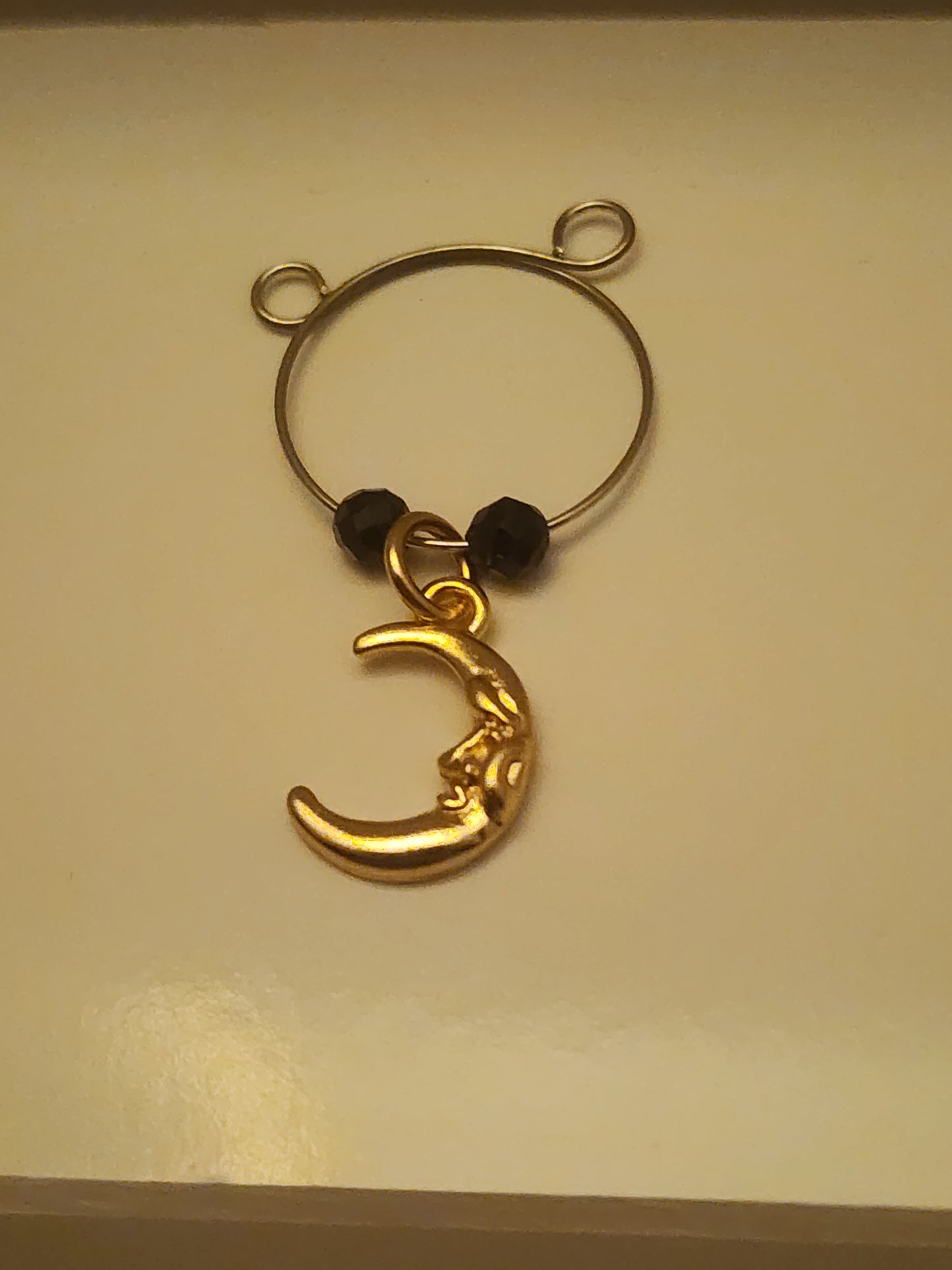 Moon Charm Wine Ring