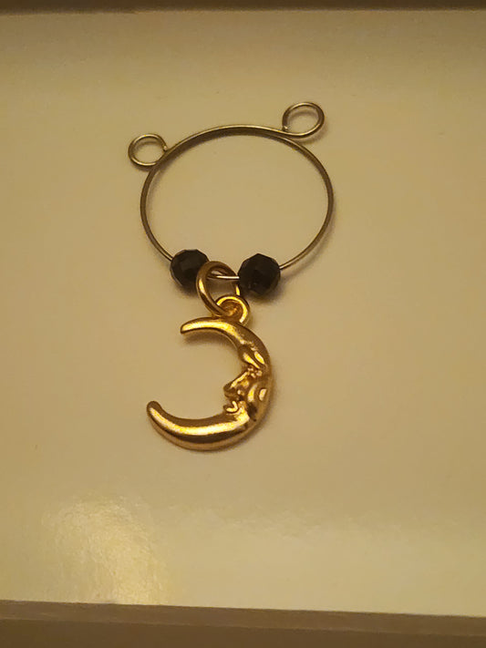 Moon Charm Wine Ring