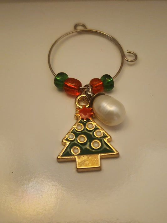 Christmas Tree #2 Wine Ring