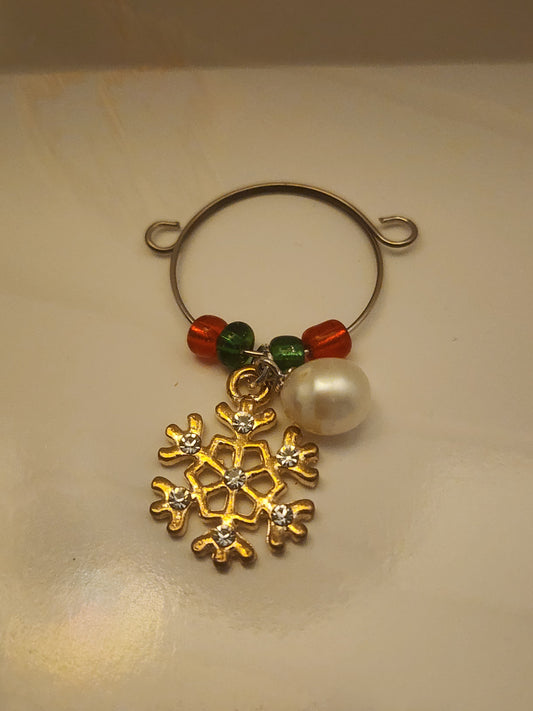 Snowflake Wine Ring