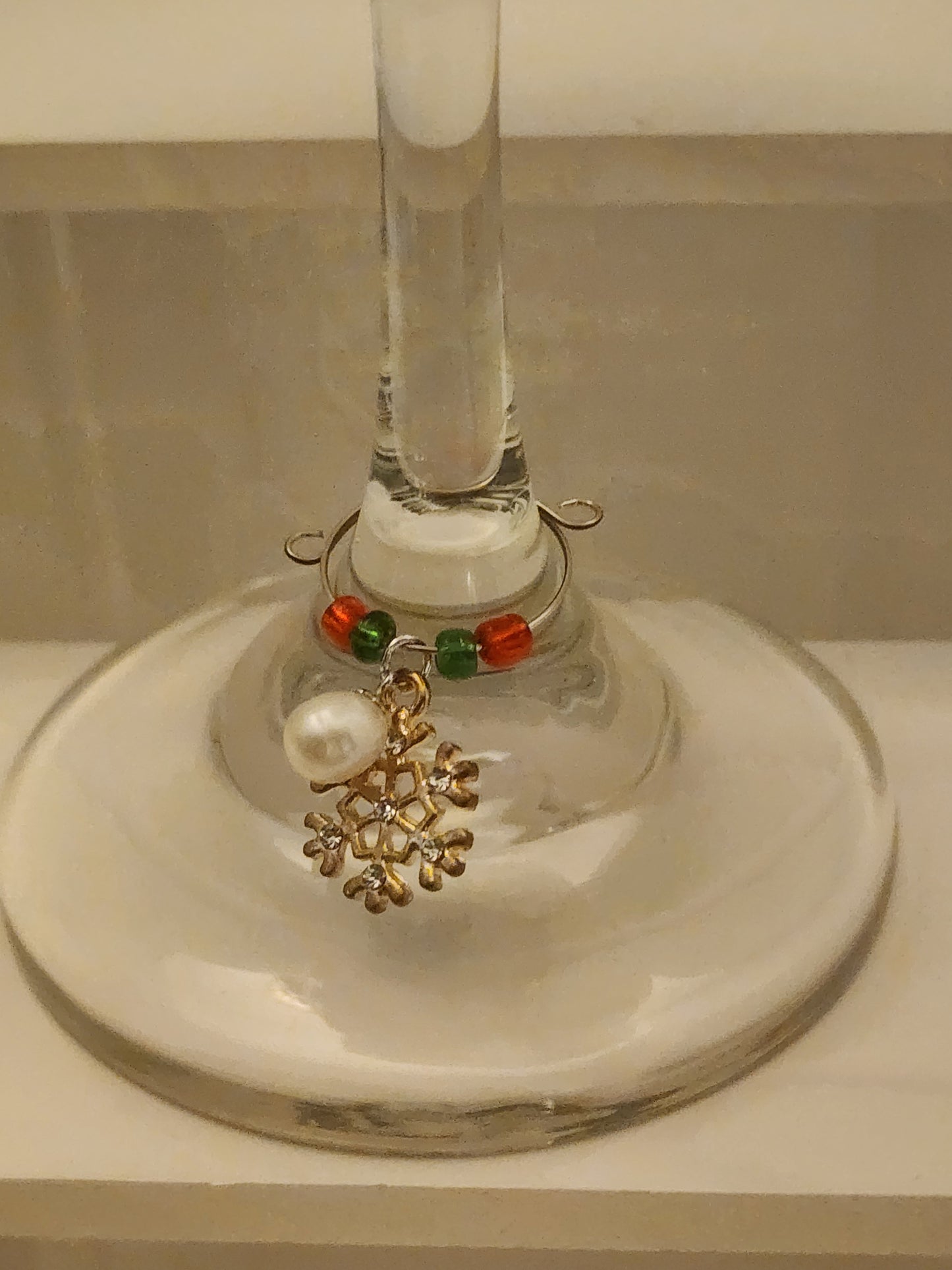 Snowflake Wine Ring