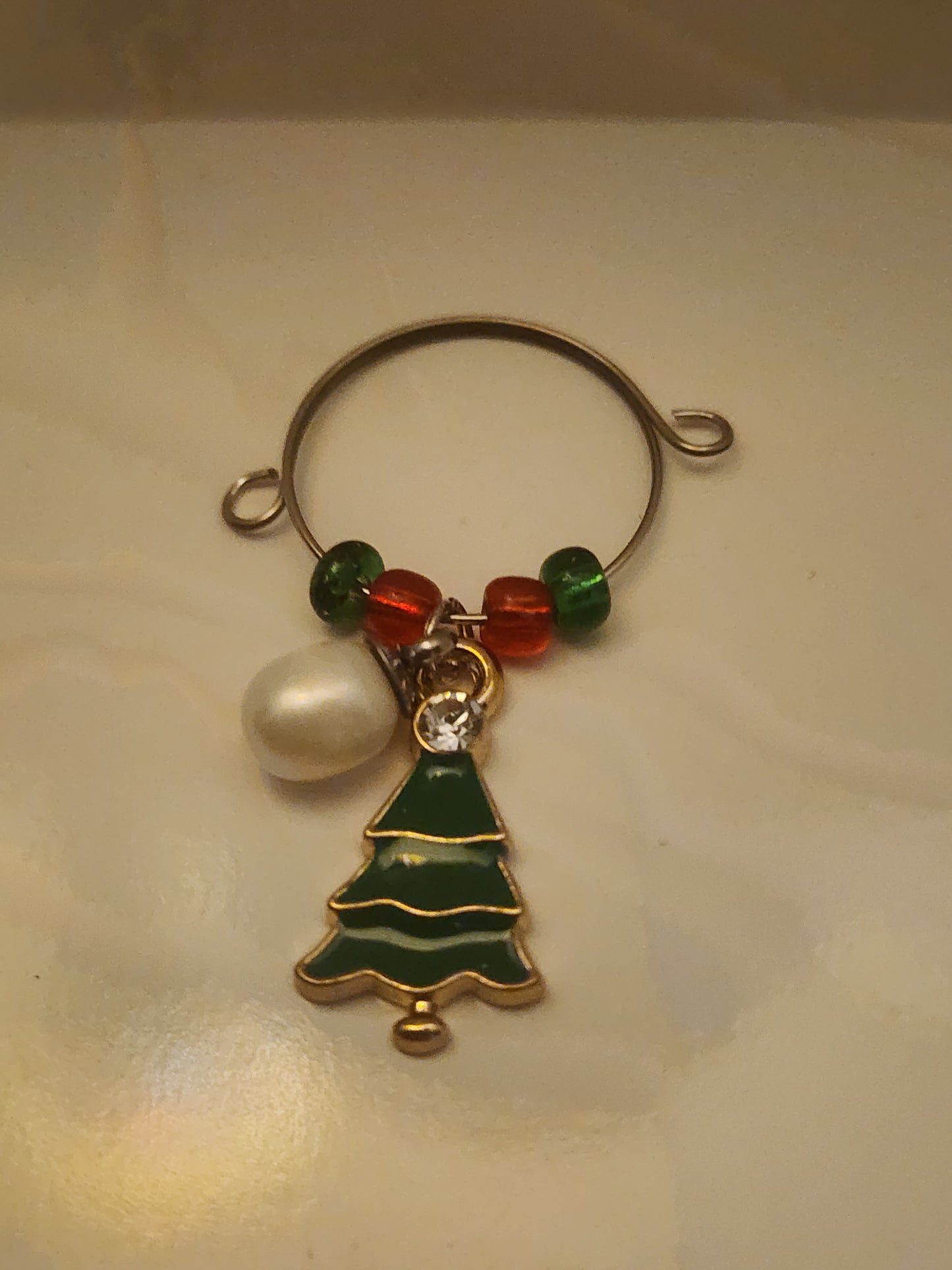 Christmas Tree #3 Wine Ring
