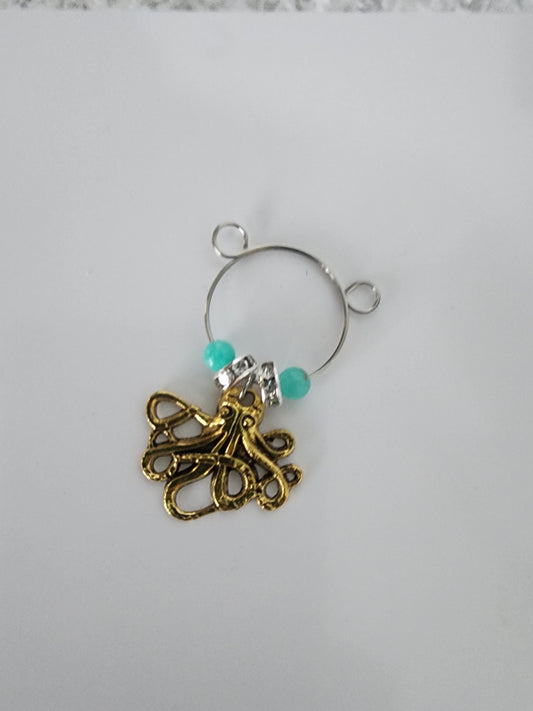 Octopus with Green Imperial Jasper