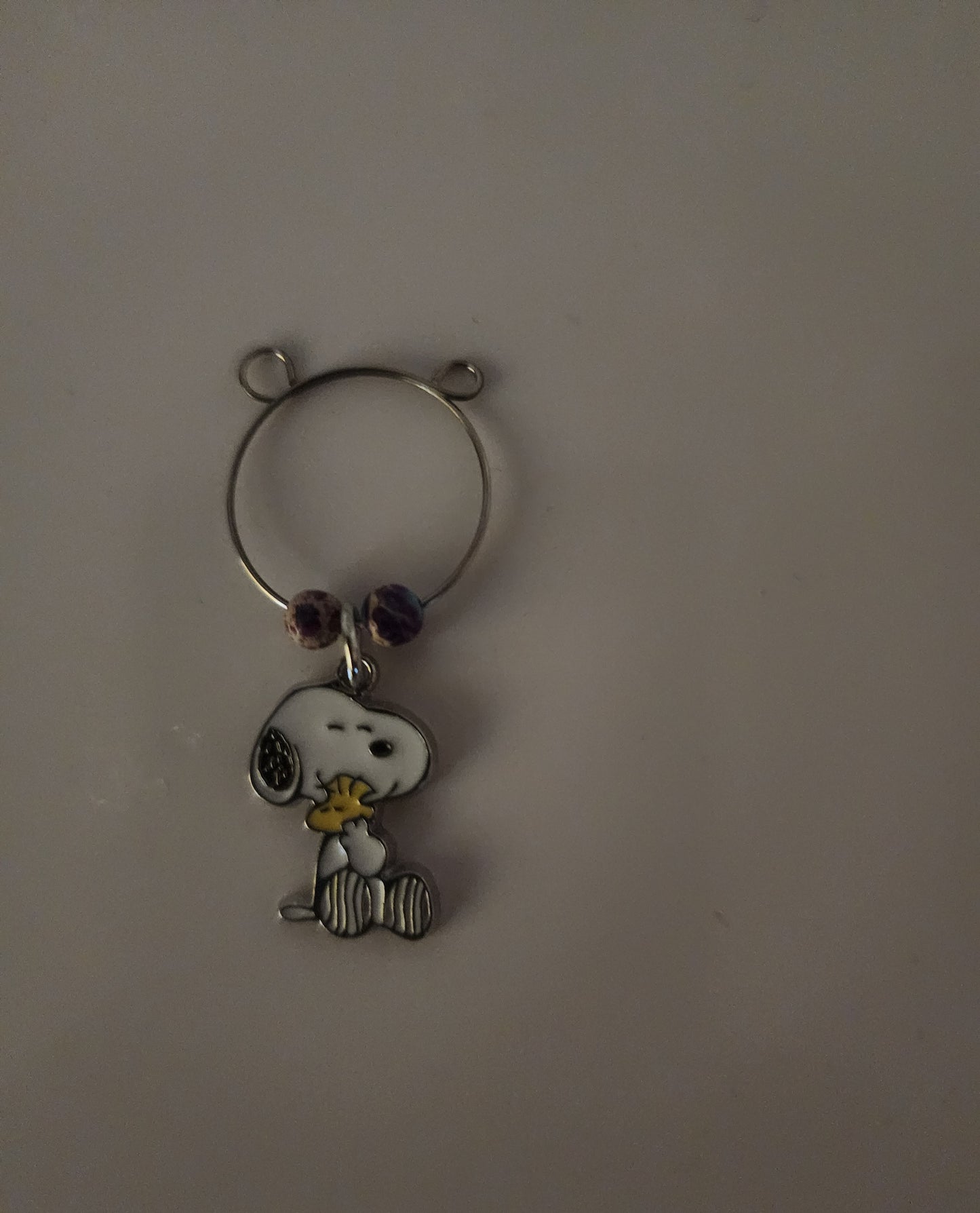 Snoopy Imperial Jasper Wine Ring