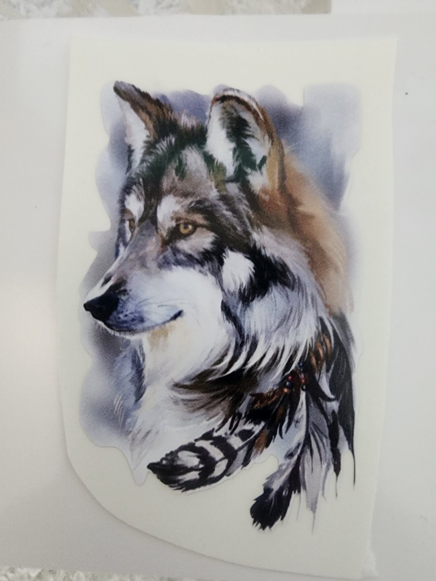 Wolf Head Cup Decal