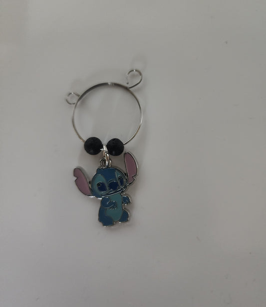 Stitch Lava Stone Wine Ring