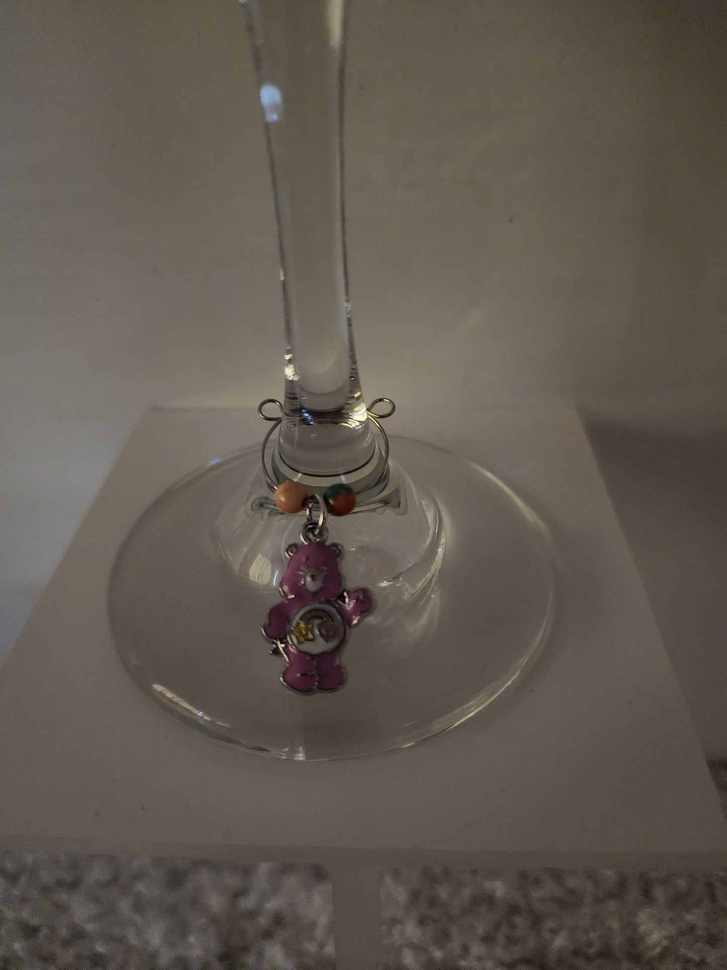Cheer Bear #2 Coral Topaz Wine Ring
