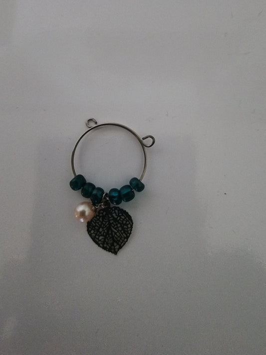 Leaf Pearl Wine Ring