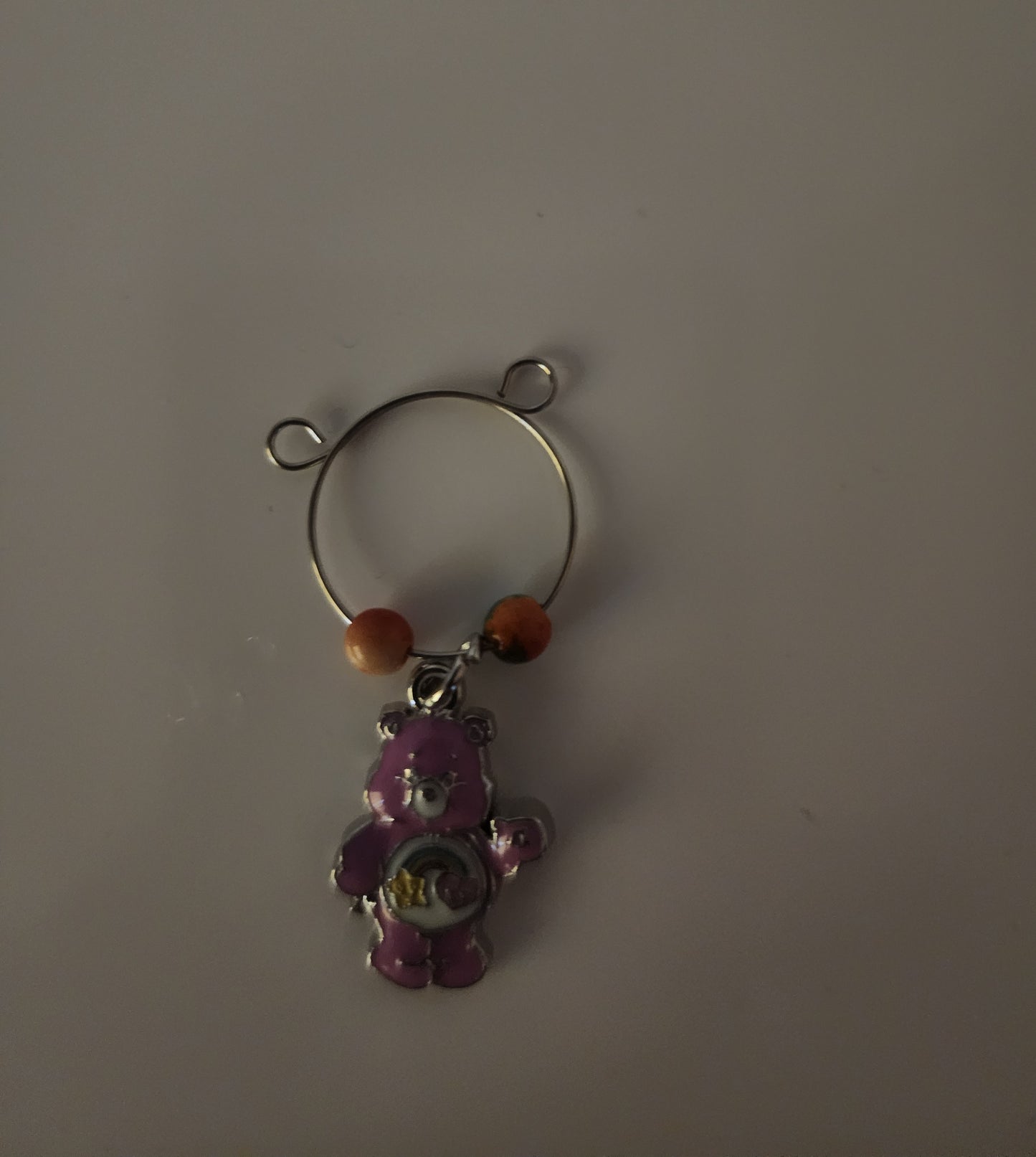 Cheer Bear #2 Coral Topaz Wine Ring