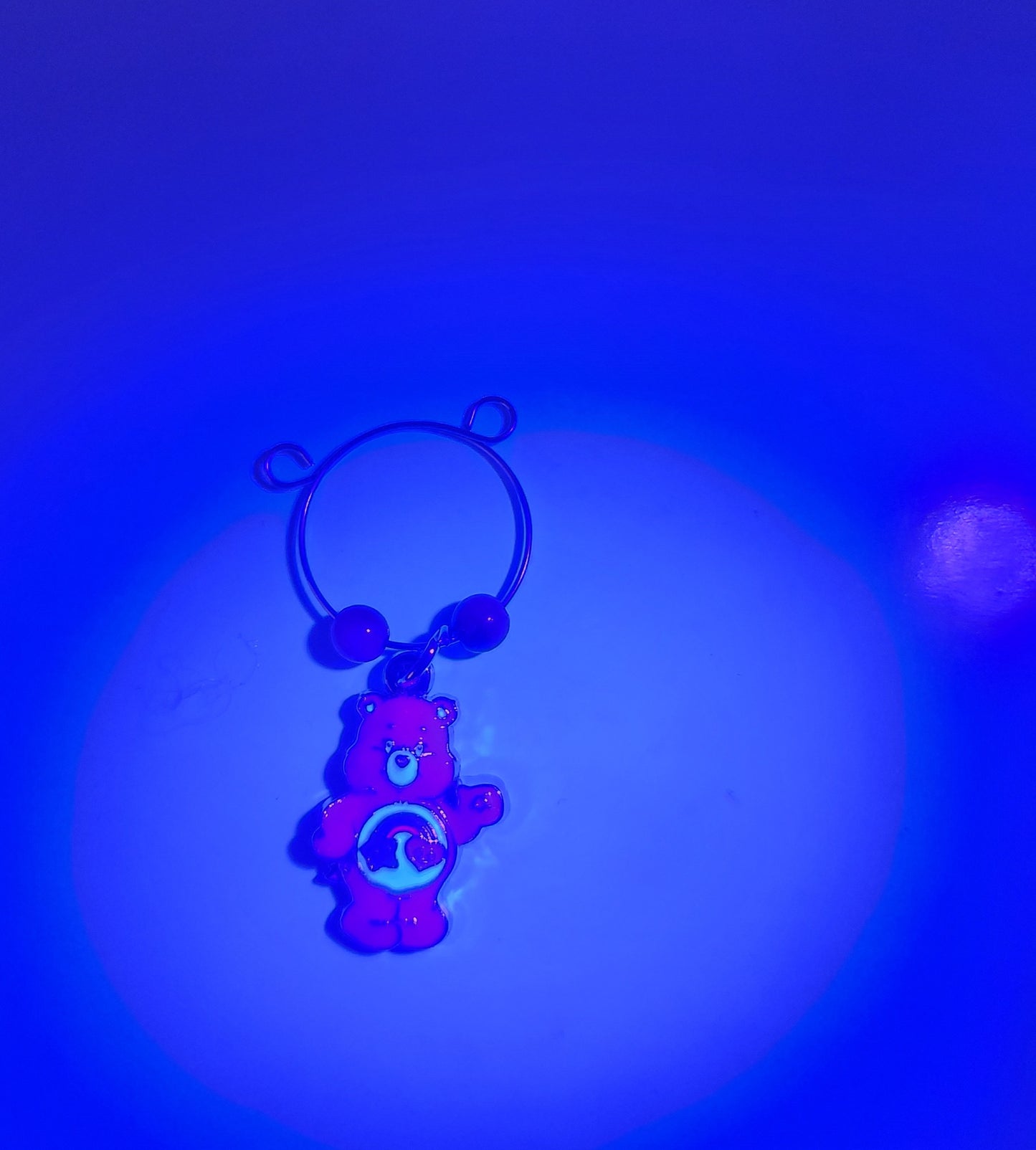 Cheer Bear #2 Coral Topaz Wine Ring