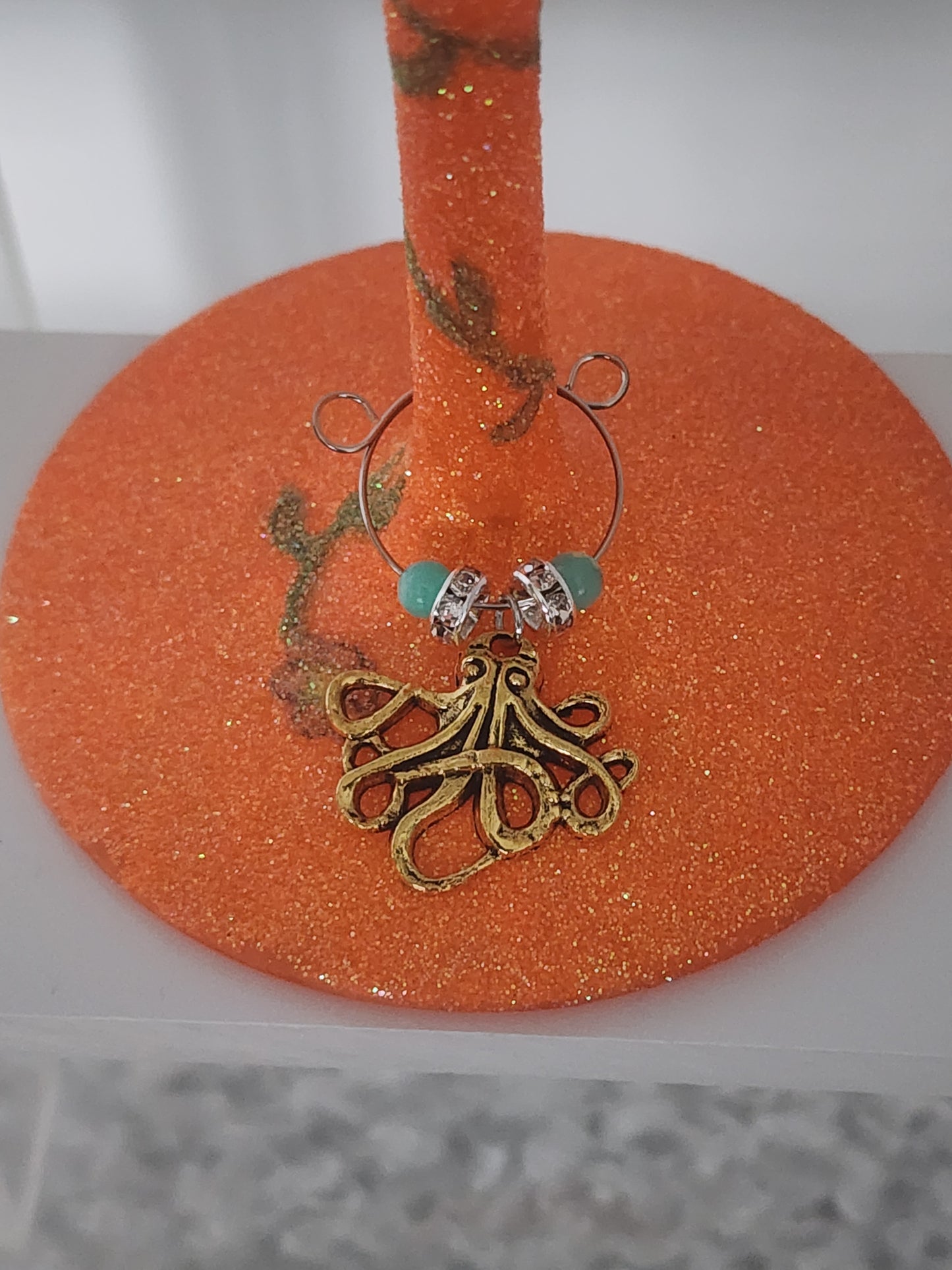Octopus with Green Imperial Jasper
