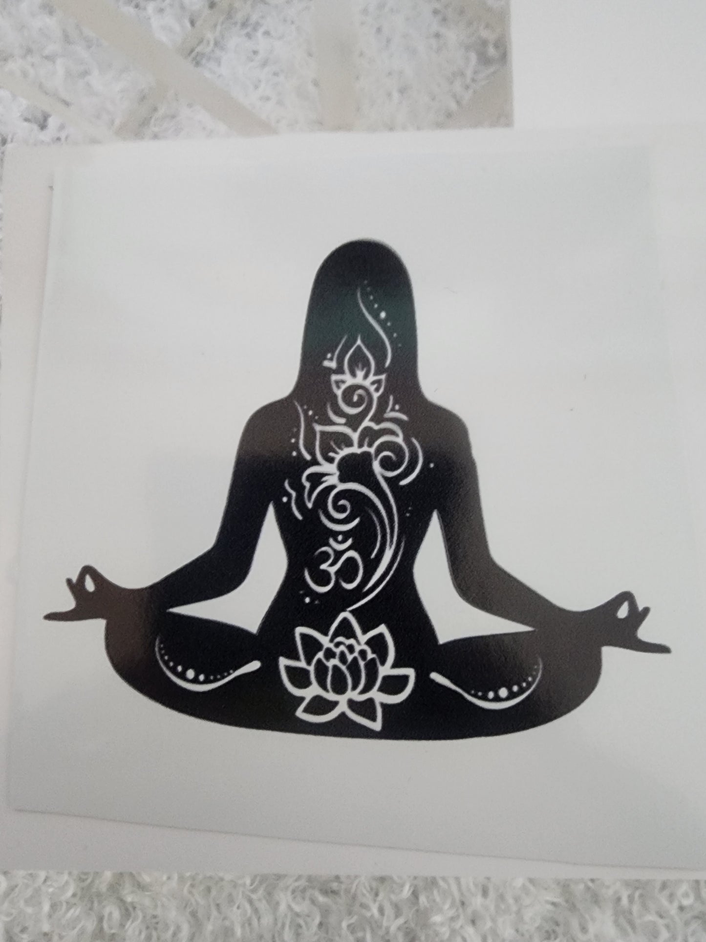 Lotus Zen cup decal